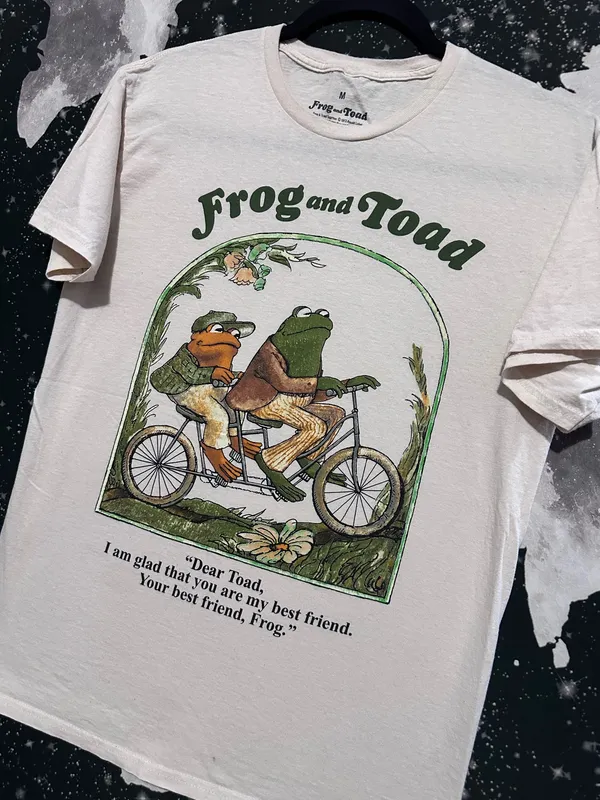 Frog and Toad Bicycle Best Friend Quote Shirt - Image 2