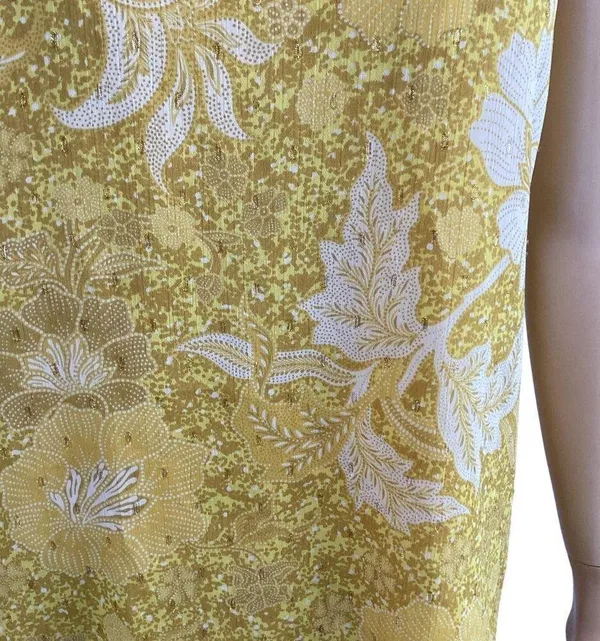Cupcakes & Cashmere Yellow Floral Halter Top Size‎ XS XSmall Gold Yellow - Image 8
