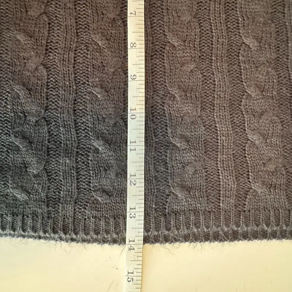 PrettyLittleThing Cable Knit Shrug Sweater Women’s S Black Extreme Crop Bolero - Image 8