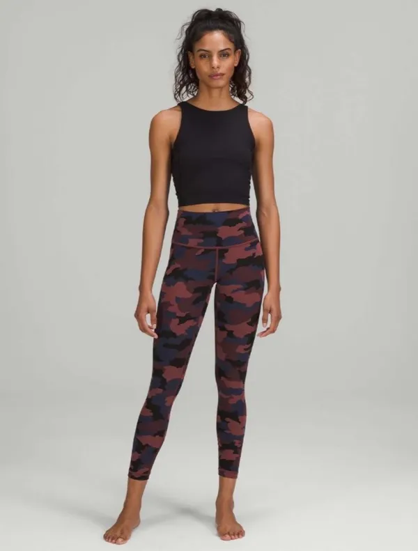 Lululemon Wunder Under High-Rise Tight 25" *Full-On Luxtreme Heritage 365 Camo Smoky Red Night Sea Multi 6 - Image 6