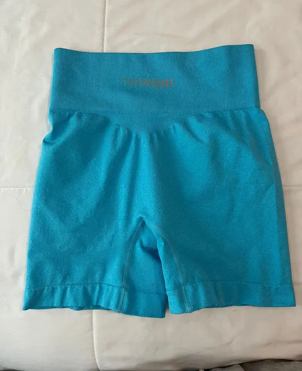 NikkiFONT Biker Shorts Blue - Image 2
