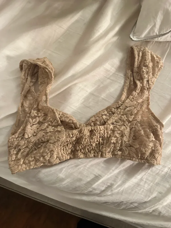Urban Outfitters Cream lace textured bralette - Image 2