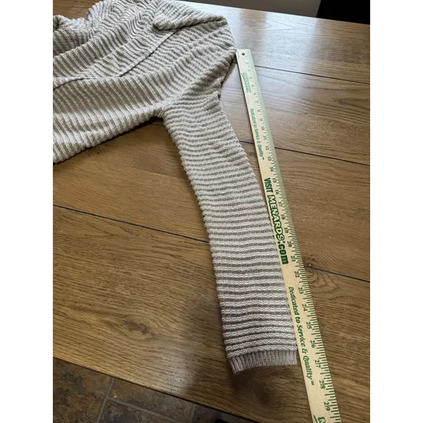 Old Navy Women Size Medium Open Front Ribbed Cardigan Sweater‎ Long Sleeve City - Image 5