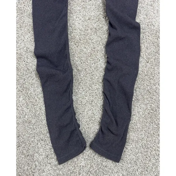Alo Yoga Goddess Ribbed Leggings Black Charcoal Colorblock Size M - Image 9