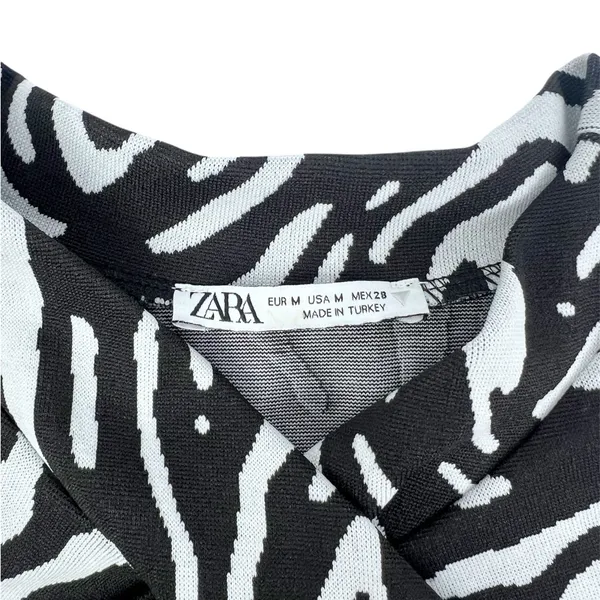 Zara Zebra Print Twist Front Sleeveless Crop Top‎ Size Medium - Image 5