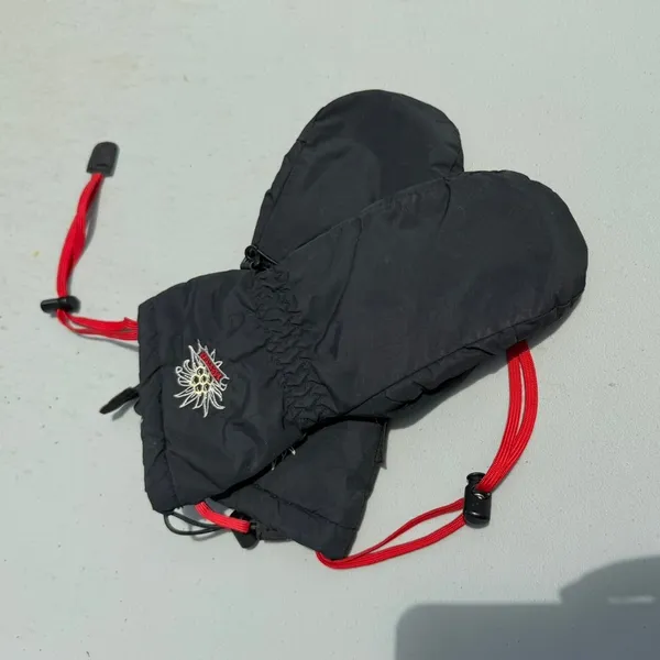 Marmot Women's Black Sz Small Nylon and Leather Ski Snow‎ Mitten Set - Image 9