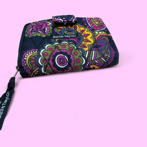 Bella Taylor Colorful Quilted Floral Bohemian Small Wallet - Image 7