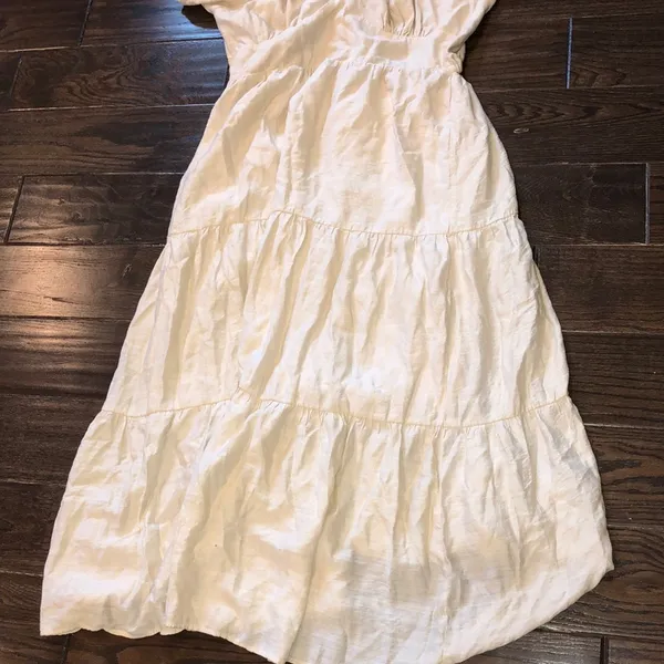 Forever 21 ivory color maxi dress size XLarge boho - Image 3