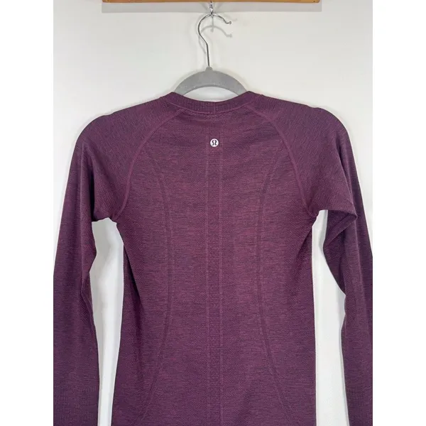 Lululemon Womens Top Purple Swiftly Tech Long Sleeve Crew Tee Stretch Size 4 - Image 11