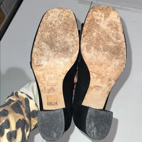 M. Gemi Lettura Block Heel buckled Fringe Loafer size 37 made in Italy leopard - Image 7