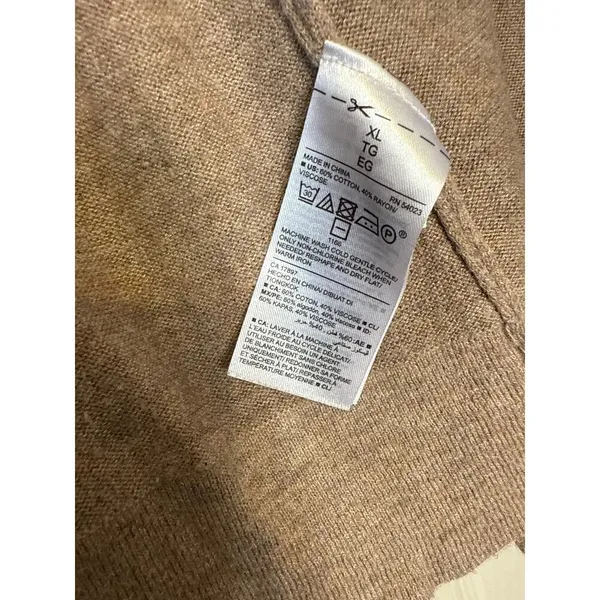 Old Navy Brown Lightweight Sweater Cardigan‎ Sz XL - Image 3