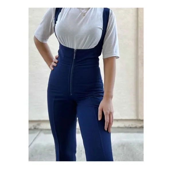 Obermeyer vintage black 10L stirrrup ski gorpcore wool overalls - Image 7