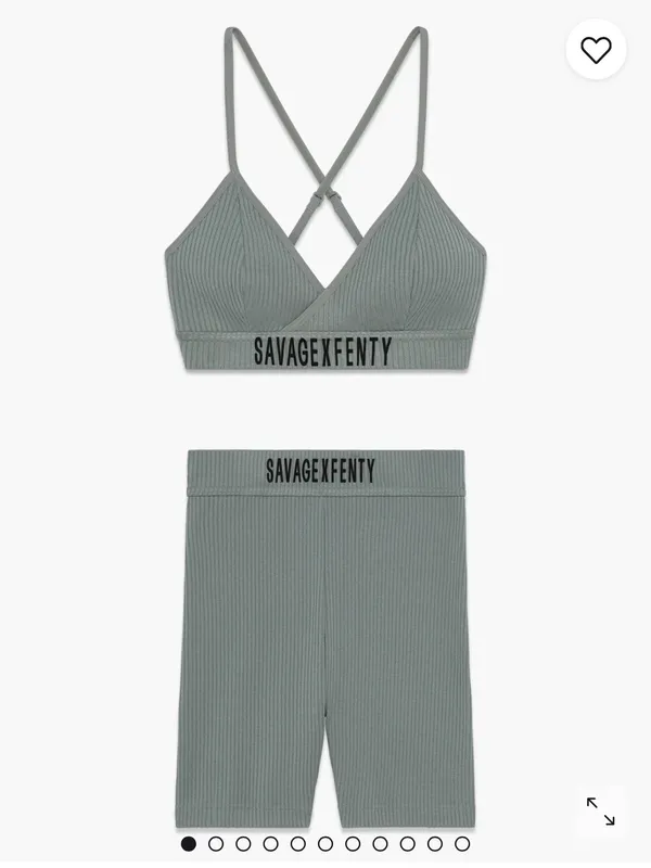 Savage X Fenty Essential Heavy Rib 2-Piece Set in Smoky Brown - Image 4