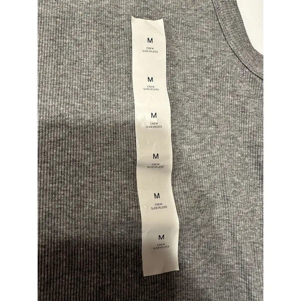 Banana Republic Factory Ribbed Racer Tank Crewneck Size Medium Gray Stretch NEW - Image 4