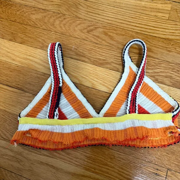 Vintage-Inspired Crochet Knit Bra Top - Image 3