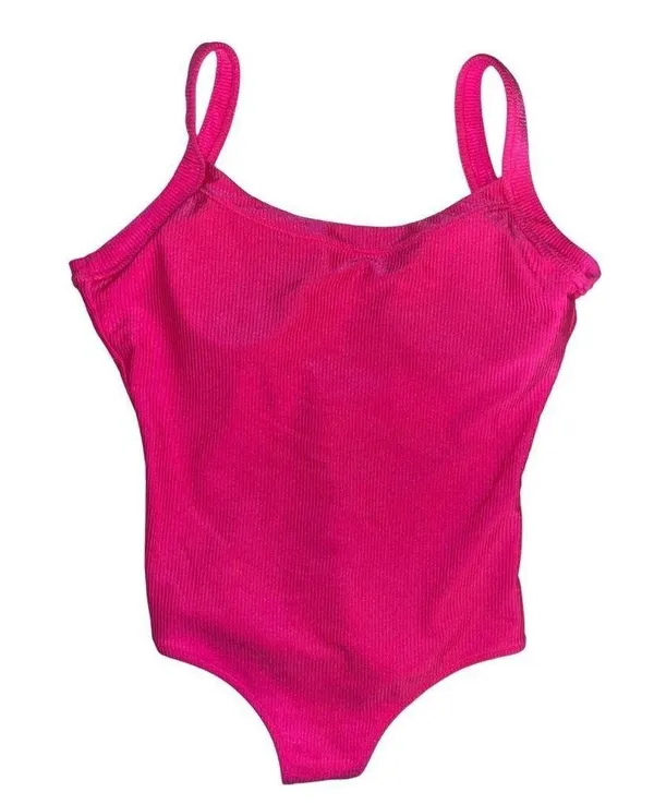 Aerie Hot Pink One Piece Bathing Suit Large - Image 2