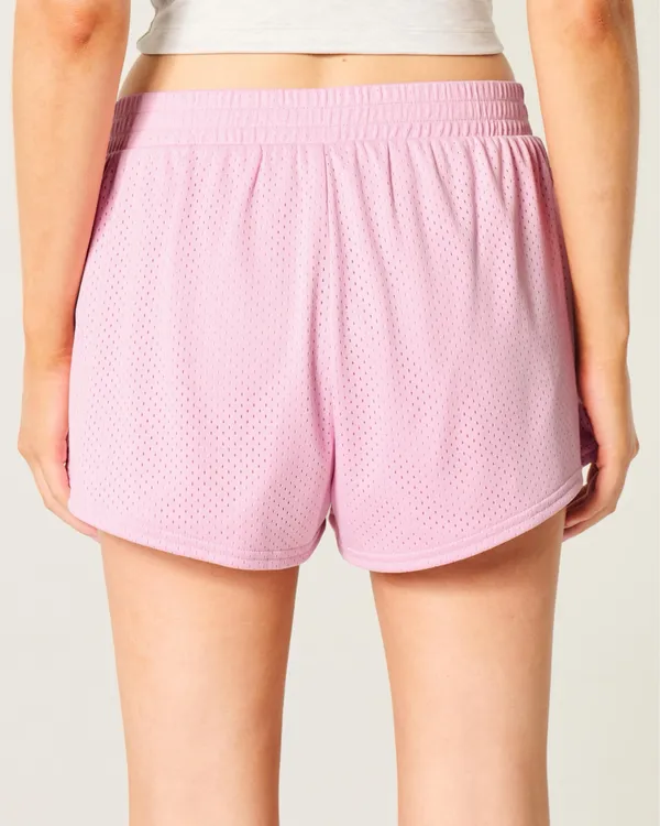 Hollister Pink Gilly Hicks Active Mesh Shorts - Image 2