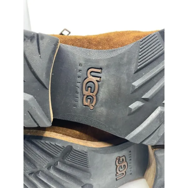 UGG Brown Leather Boots Size 6 - Image 10