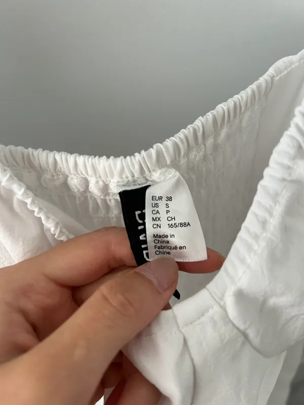 H&M White Sweetheart Princess Dress - Image 3