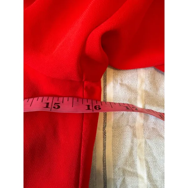 Banjul‎ Red Off Shoulder Long Sleeve Crop Top Bell Sleeve Ruffle Sm Resort Sexy - Image 10