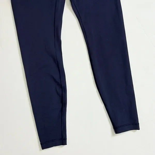 LULULEMON Wunder Under Hi-Rise Tight Full-On Luon Midnight Navy Blue Size 10 - Image 4