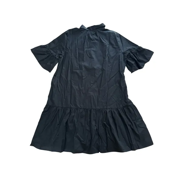 Universal Threads NWT Elbow Sleeve Poplin Mini Shirtdress Womens‎ Large Black - Image 7