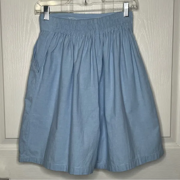 Jane Ashley Sz M High Waisted Pleated Light Blue Shorts Vintage 90’s Y2K V Yoke - Image 7