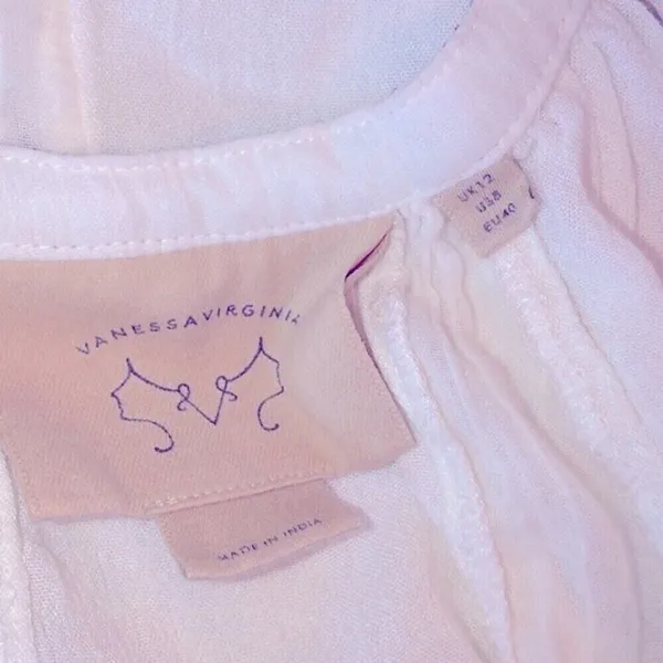 Anthropologie Vanessa Virginia size 8 ivory top - Image 4
