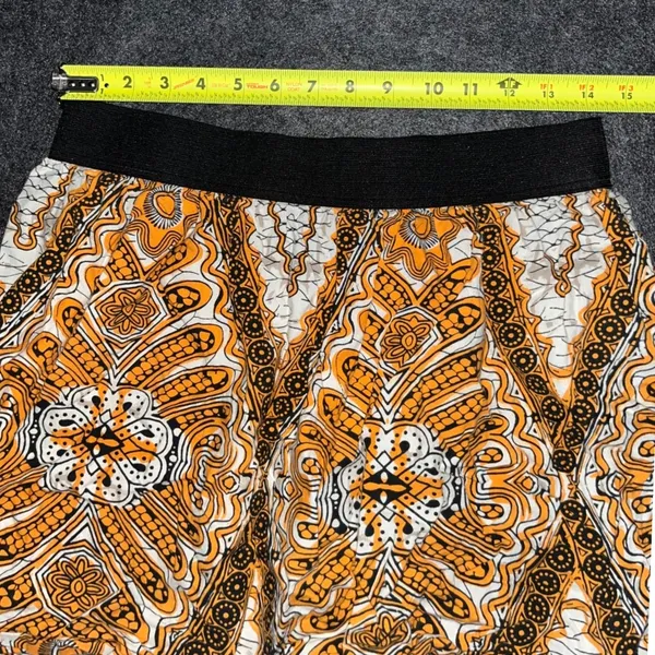Womens Mini Skirt, Yellow White Pattern, Casual Summer‎ Fashion - Image 4