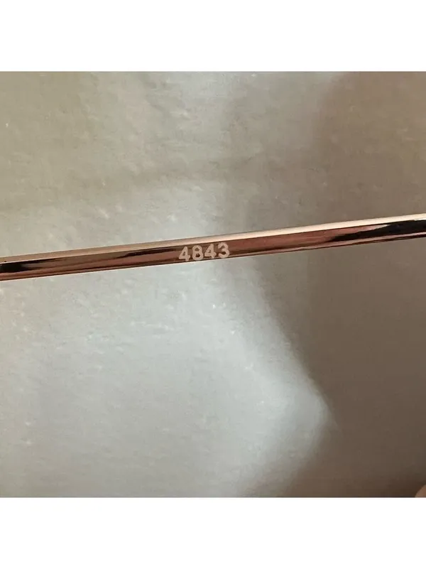 Hexagon Metal Rim Rose Gold Retro Vintage Sunglasses - Image 5