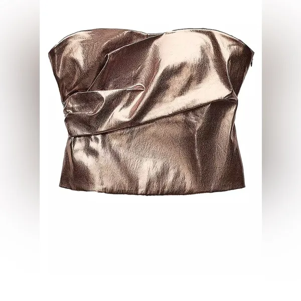 Zara‎ metallic top - Image 3