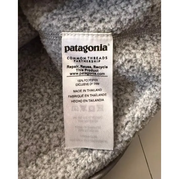Patagonia Women's Better Sweater® 1/4-Zip Fleece in Color Birch White sz. S - Image 10
