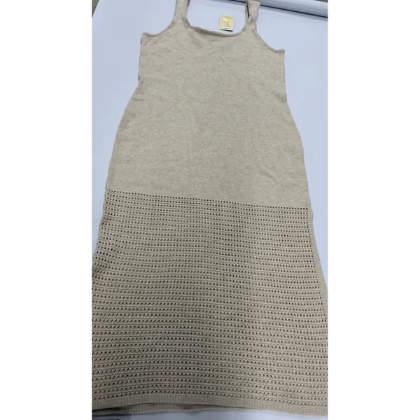 Universal Thread Womens XL Tan Knit Sleeveless Scoop Neck Midi Sweater Dress NWT - Image 8