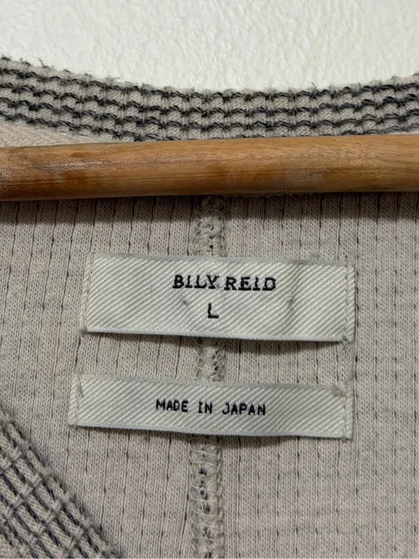 Billy Reid Women’s Cotton Knit Dress Size Large Gray Waffle Texture - Image 3