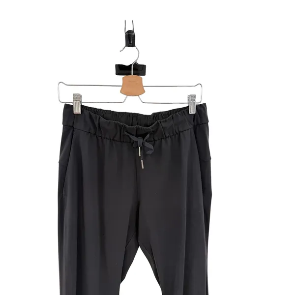 Lululemon On The Fly Pants Black Luxtreme Drawstring Stretch‎ Size 6 - Image 3