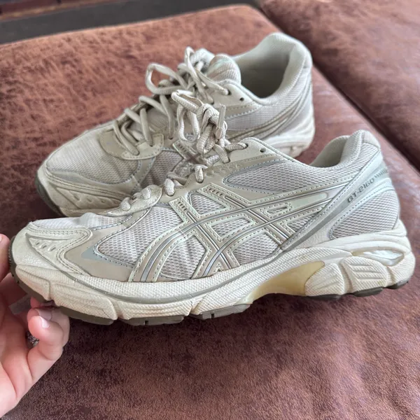 ASICS GT-2160 Oatmeal Silver Sneakers Men’s 6 Women’s 7.5 - Image 5