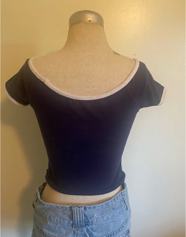 Blue Cropped top - Image 2