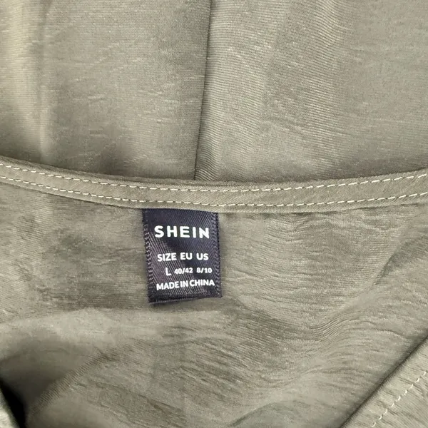 SHEIN Green Asymmetrical Dress - Image 5