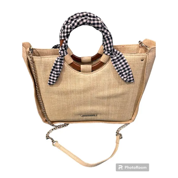Abbie & Emmie Gingham Wrapped Handle Satchel - Image 8