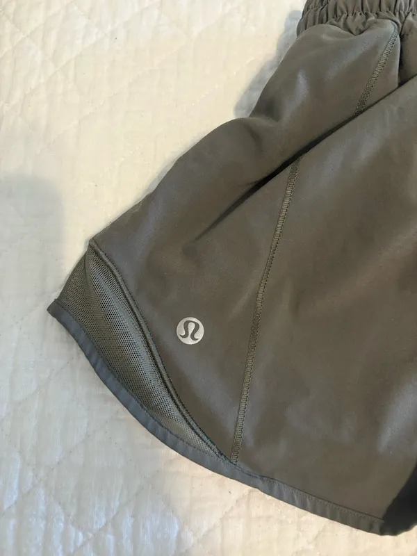 Green Lululemon Hotty Hot Shorts 4" - Image 4