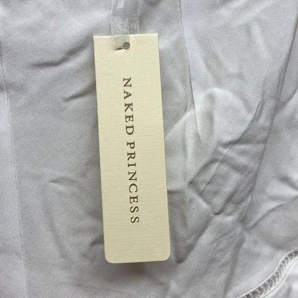 Naked Princess White Sabella High Waisted Shortie Shorts NWT Size Medium - Image 2