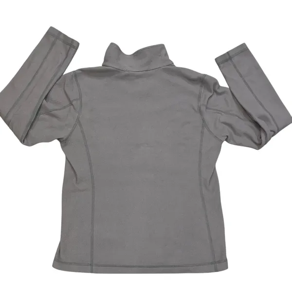 Patagonia Women’s Gray Micro D Quarter Zip Fleece Pullover size Medium - Image 4