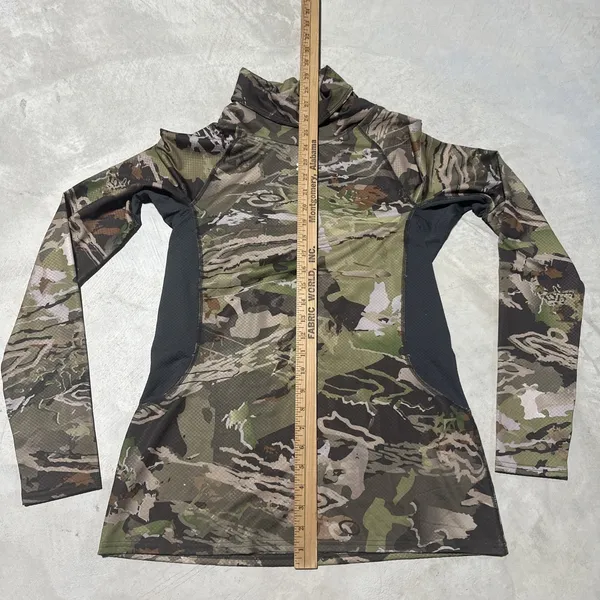 Under Armour Coldgear Ridge Reaper Camo Pullover Mock Neck Fitted Women's LARGE - Image 7