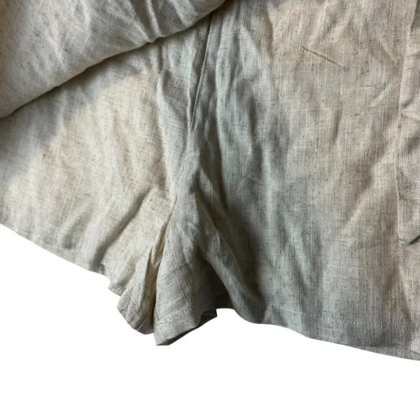 Pink Lily Women's 2XL Linen Blend Skort Beige Tan Coastal Summer Beachy Casual‎ - Image 3