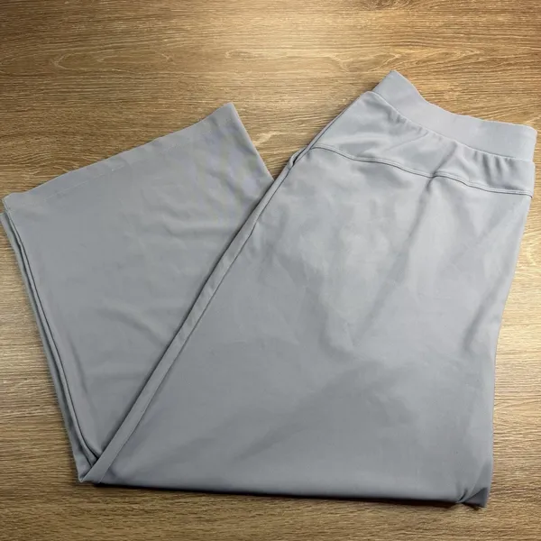 Halara Flex MicroWaffle Work Pants Women 2X Gray High Rise Wide Leg NWT - Image 11