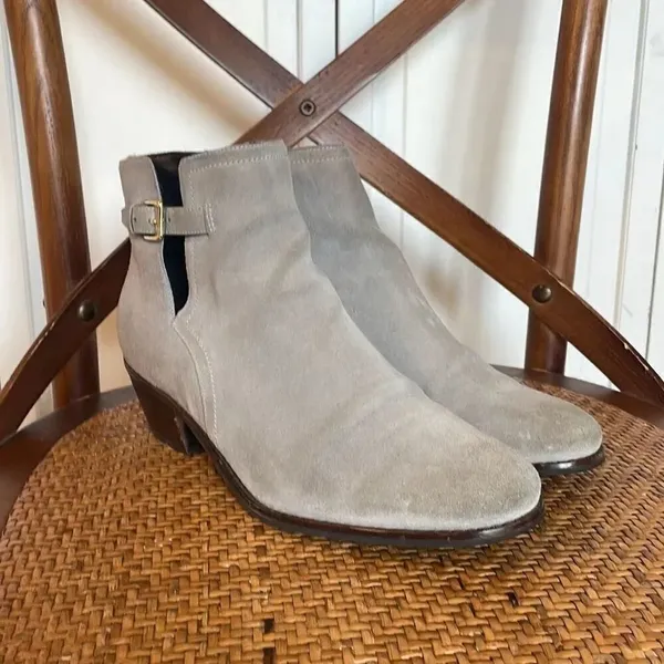 Cole Haan Wilette grey buckle strap ankle booties - Image 2