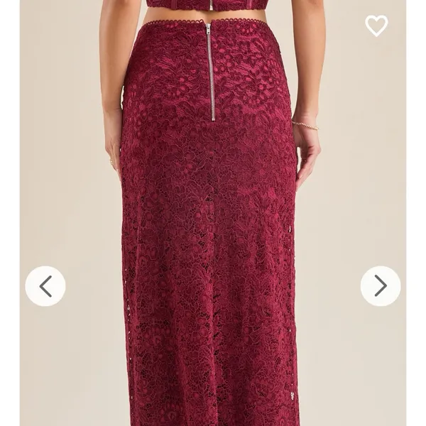 NEW Altar’d State Burgundy Maxi Skirt Size XXL NWT - Image 5