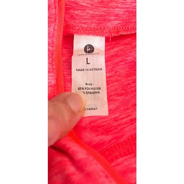 90 Degree by Reflex‎ Pink Half Zip Pullover Hoodie Size Large NWT - Image 7