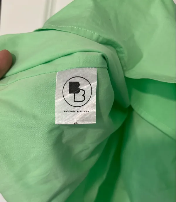 Beginning Boutique Cannes Green Puff Spring Mini Dress - Image 8