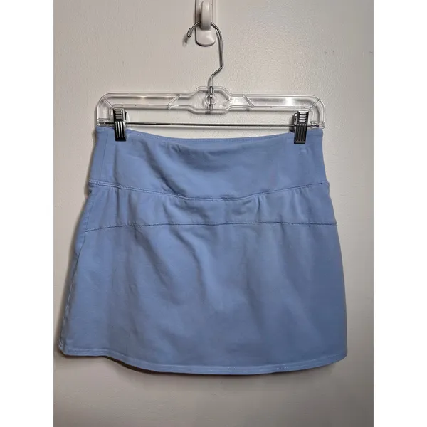 Hollister Ultra High-Rise Athletic Skort Light Blue Jersey Tennis Skirt Medium - Image 2